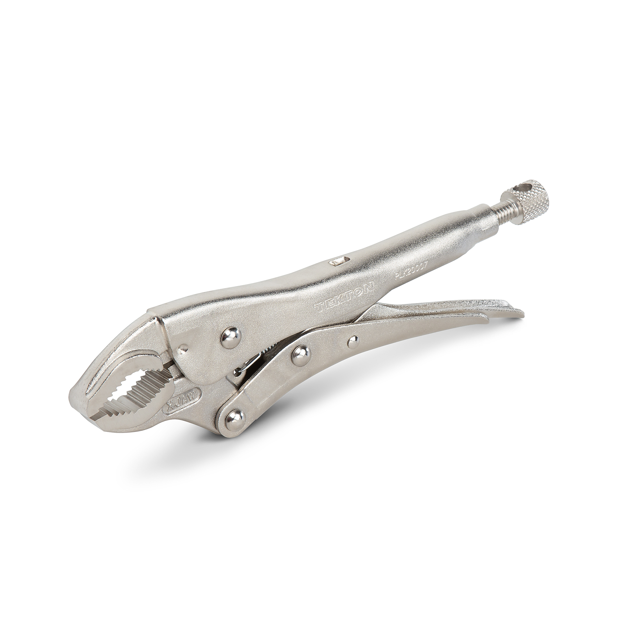 TEKTON 7 Inch Deep Bite Round Jaw Locking Pliers | PLK20007